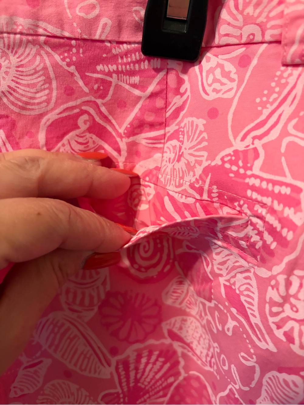 Lilly Pulitzer Pink Seashell Print Shorts Size 8 - Picture 6 of 7